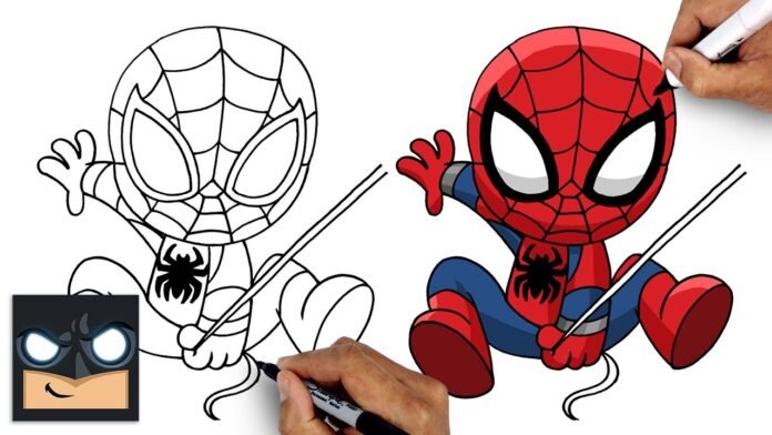 drawing:cuyvl6drpxk= spiderman